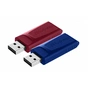 USB флеш накопичувач Verbatim 2x32GB Store 'n' Go Slider Red/Blue USB 2.0 (49327) - зменшене зображення 5