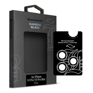 Скло захисне Armorstandart Camera glass Supreme Black Icon iPhone 14 Pro/14 Pro Max Silver (ARM76597) зображення 1