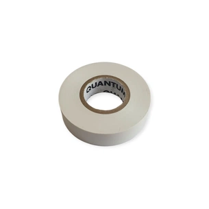 Ізоляційна стрічка Quantum white shinny 18мм/30м (QM-EIT130WS-18/30) зображення 1