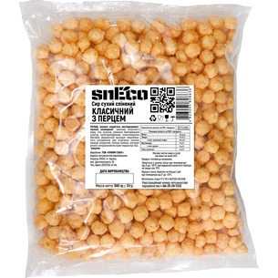 Сир сушений snEco Класичний з перцем 500 г (4823095808636) зображення 1