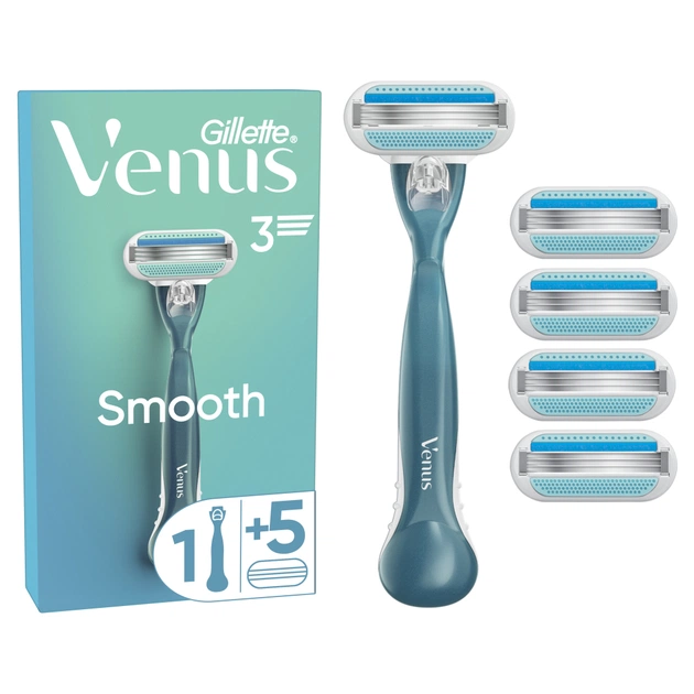 Бритва Venus Smooth с 5 сменными картриджами (7702018363490) - изображение 1