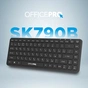Клавіатура OfficePro SK790B Wireless/Bluetooth Black - зменшене зображення 5
