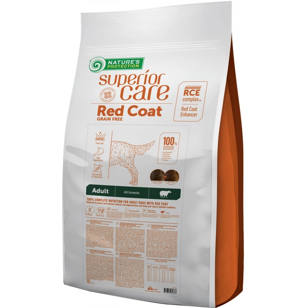 Сухий корм для собак Nature's Protection Superior Care Red Coat Grain Free Adult with Lamb 10 кг (NPSC47237) - зображення 1