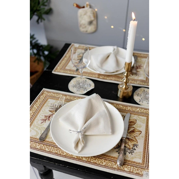 Серветка на стіл Прованс гобеленова Золоте свято 30х50 см (036311) - picture 8