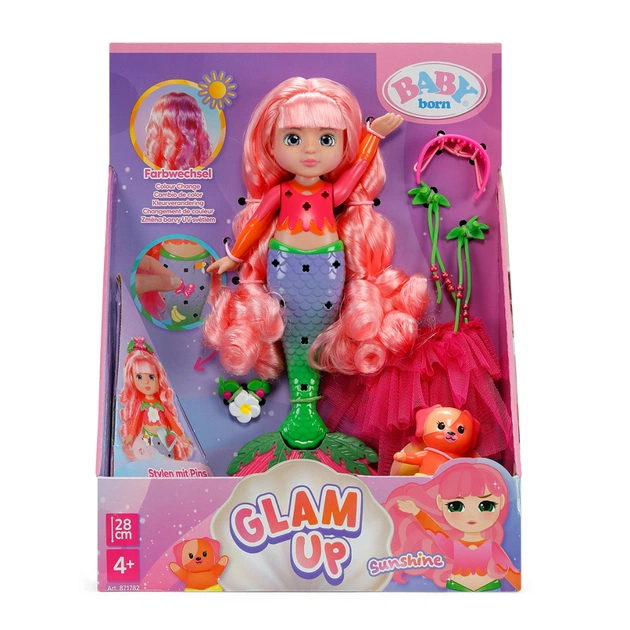 Кукла Zapf Baby Born серии Glam Up – Русалочка Саншайн 28 см (871782) - изображение 7