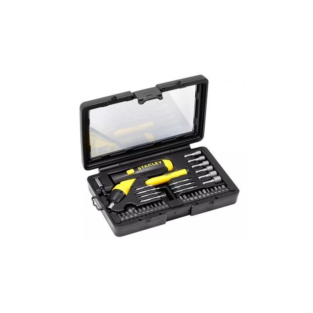 Набор отверток Stanley Pistol Grip Ratchet с храповым механ., 36 вставк. (0-63-038) - изображение 1