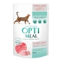 Вологий корм для кішок Optimeal для стерилізованих/кастрованих з яловичиною та індичим філе в желе 85 г (4820215365901) - зменшене зображення 1