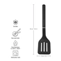 Лопатка кухонная KitchenAid Classic з прорізами 34 см чорний (KHH002OHOBEG) - уменьшенное изображение 3