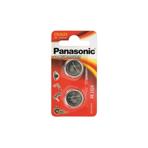 Батарейка Panasonic CR 2025 * 2 LITHIUM (CR-2025EL/2B) зображення 1
