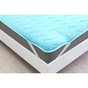 Наматрацник MirSon Eco Light №1725 Silk Air-line на резинці по кутках Blue 90x190 см (2200002890830) - уменьшенное изображение 2