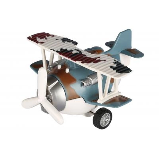 Спецтехніка Same Toy Самолет металический инерционный Aircraft синий (SY8016AUt-4) - зображення 1