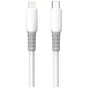 Дата кабель USB-C to Lightning 1.0m PD30W liquid silicone white ColorWay (CW-CBPDCL093-WT) - зменшене зображення 1