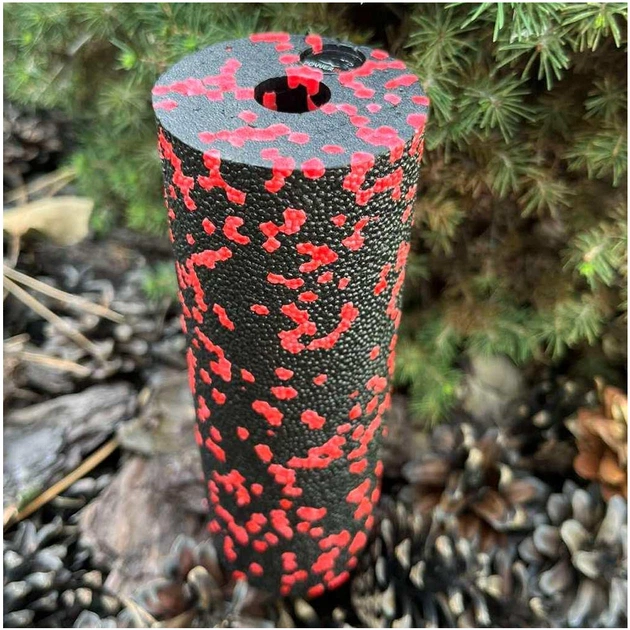 Масажний ролик PowerPlay PP-4346 Mini EPP Foam Roller 15x5,3см Чорно/Червоний (PP_4346_Red_(15*5)) - picture 3