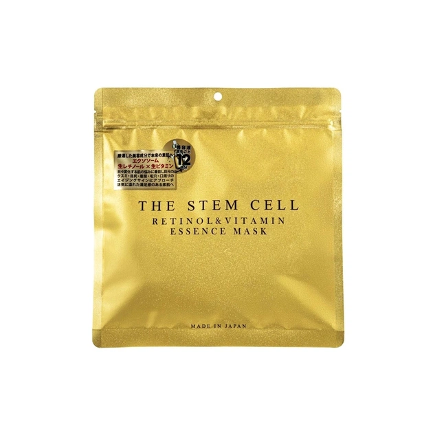 Маска для лица Kor Japan The Stem Cell Retinol & Vitamin Essence Mask 30 шт (4571365223213) - изображение 1