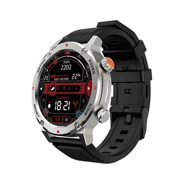 Смарт-годинник iMiki D2 Silver Silicone Strap - зображення 1