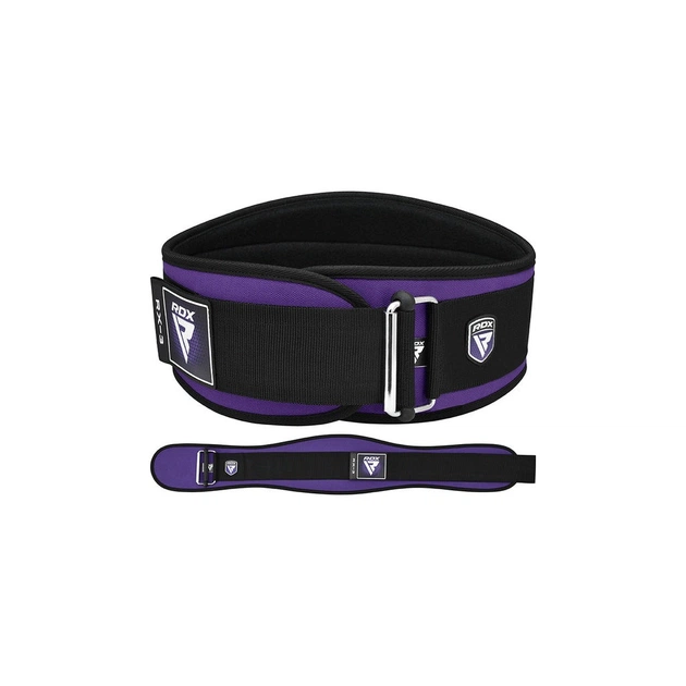 Атлетичний пояс RDX RX3 EVA Curve неопреновий Purpel S (WBE-RX3PR-S) - изображение 1