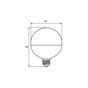 Лампочка Eurolamp LED G95 15W E27 4000K 220V (LED-G95-15274(P)) - уменьшенное изображение 3