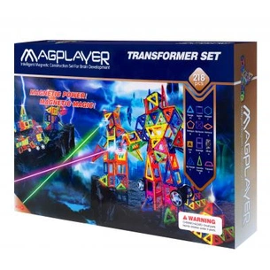 Конструктор Magplayer Набір 218 ел. (MPA-218) зображення 1