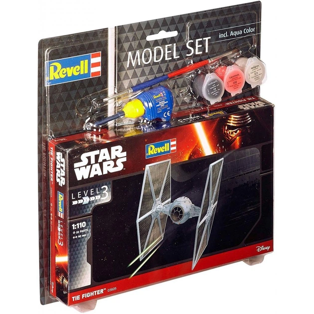 Збірна модель Revell Зіркові війни Зірковий винищувач TIE Fighter 1:110 (63605) - зображення 1