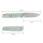 Ніж SRM Terrier D2, Natural G10, Stonewash (258L-GC) - зменшене зображення 9