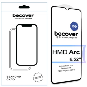 Скло захисне BeCover HMD Arc 10D Black (713572) зображення 1