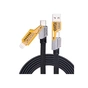 Дата кабель USB-C + USB-A to Lightning+USB-C 1.0m 65W X207 black WUW (6972573336524) - зменшене зображення 2