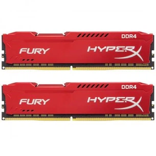 Модуль пам'яті для комп'ютера DDR4 16GB (2x8GB) 2133 MHz HyperX FURY Red Kingston Fury (ex.HyperX) (HX421C14FR2K2/16) зображення 1