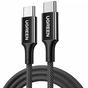 Дата кабель USB-C to USB-C 1.0m PD3.1 240W 480Mbps braided black Ugreen (75731) - уменьшенное изображение 1
