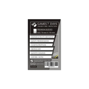 Протектор для карт Games 7 Days 70 х 110 мм, Magnum Ultra-Fit, 50 шт (PREMIUM) (GSD-027011) зображення 1