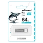 USB флеш накопитель Wibrand 64GB Shark Silver USB 2.0 (WI2.0/SH64U4S) - уменьшенное изображение 2