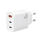 Зарядний пристрій XO L117 2xUSB-C PD45W + 1xUSB-A QC3.0 White (L117.white) - уменьшенное изображение 2