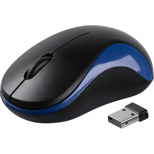 Мишка Vinga MSW-882 black - blue - зображення 1