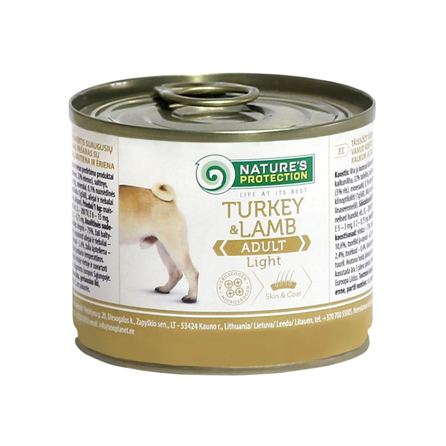 Консерви для собак Nature's Protection Adult Light Turkey&Lamb 200 г (KIK24519) - зображення 1