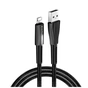 Дата кабель USB 2.0 AM to Lightning 1.0m zinc alloy + led black ColorWay (CW-CBUL035-BK) - зменшене зображення 2