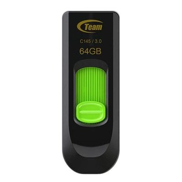 USB флеш накопичувач Team 64GB C145 Green USB 3.0 (TC145364GG01) - зображення 1