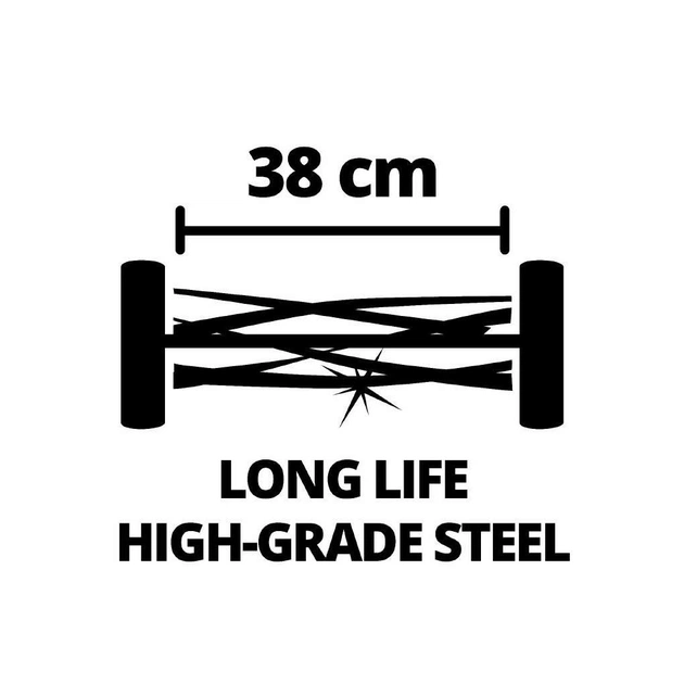 Газонокосарка Einhell GE-HM 18/38 Li - Solo, 18В, PXC, 38 см, 45 л, 14-38 мм, 10.5 кг (без АКБ і ЗП) (3414200) - picture 11