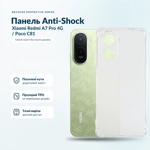 Чохол до мобільного телефона BeCover Anti-Shock Xiaomi Redmi A7 Pro 4G / Poco C81 Clear (716026) зображення 1