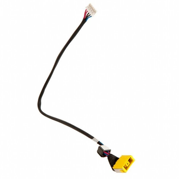 Роз'єм живлення ноутбука з кабелем для Lenovo PJ585 (прямоугольный + center pin), 5-p Универсальный (A49071) - picture 1