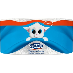 Туалетний папір Диво Soft 2 шари білий 2 рулони (4820003831939) зображення 1