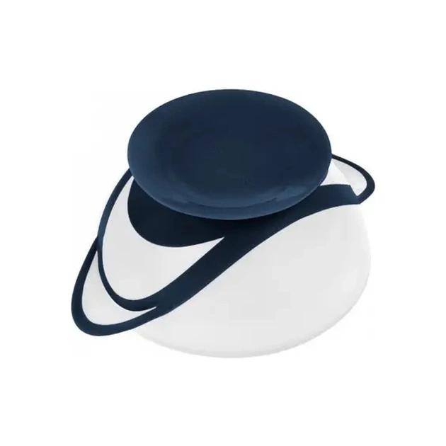 Набір дитячого посуду Akuku тарілка на присосці з ложкою, білий-синій (A0503) - picture 3