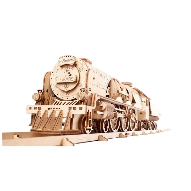 Конструктор Ugears Локомотив з тендером V-Експрес (70058) - picture 5