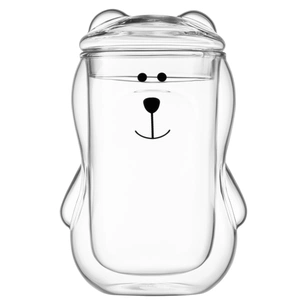 Набір склянок Ardesto Animals з кришкою 300 мл 2 шт прозорий (AR2630BBR) зображення 1