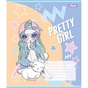 Тетрадь 1 вересня Pretty girl А5 12 листов линия (767221) - уменьшенное изображение 2