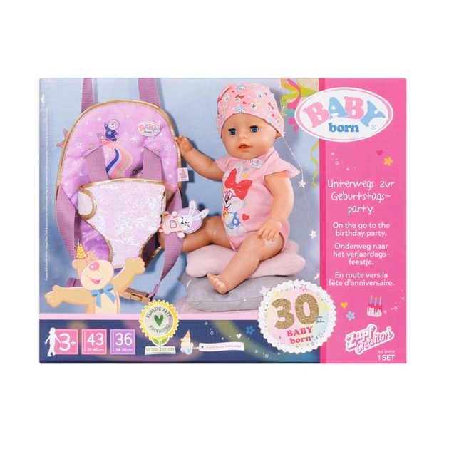Аксесуар до ляльки Zapf Рюкзак-кенгуру Baby Born День Народження - Прогулянка (831113) - picture 10