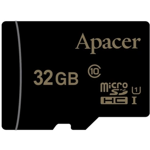 Карта пам'яті Apacer 32GB microSDHC class 10 UHS-I (AP32GMCSH10U1-RA) зображення 1