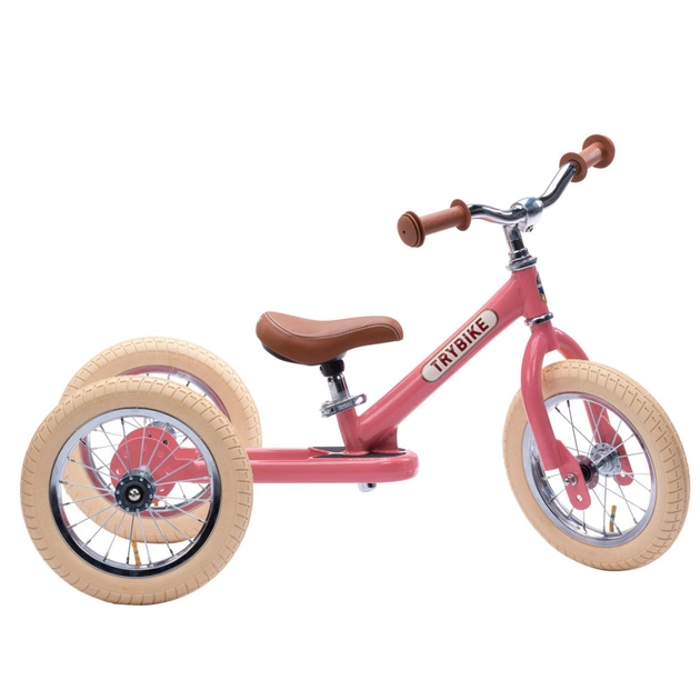 Біговел Trybike триколісний балансуючий рожевий (TBS-2-PNK-VIN+TBS-100-TKV) - зображення 1