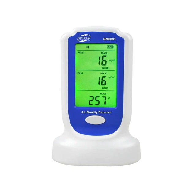 Газоаналізатор Benetech датчик якості повітря PM2,5; PM10, 0-50°C (GM8803) - picture 2