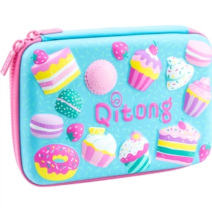 Пенал Cool For School з тисненням, 1 відділення (QT-3993-Blue) зображення 1