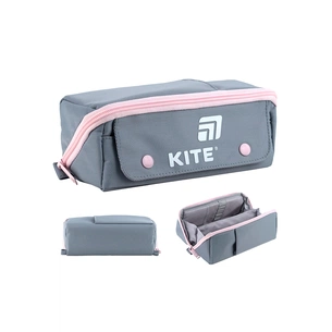 Пенал Kite 2702-1 сіро-рожевий (K25-2702-1) зображення 1