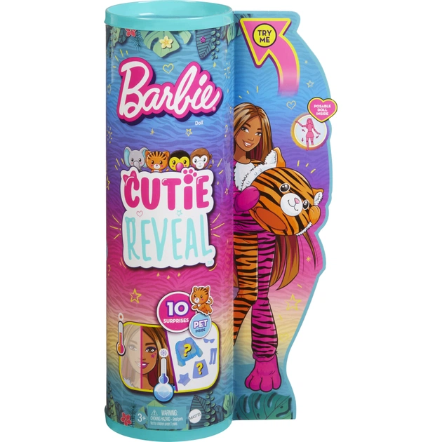 Лялька Barbie Cutie Reveal Друзі з джунглів Тигреня (HKP99) - изображение 1